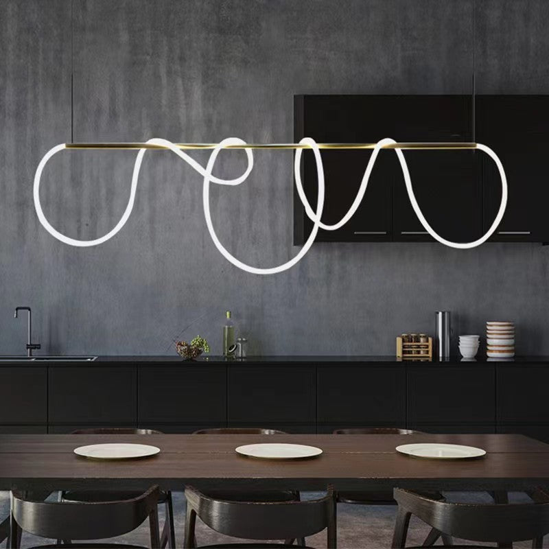 Felfüggesztett vágy LED Acril Zara 62W távvezérlővel, gerenda, 3000K/4000K/6000K, arany
