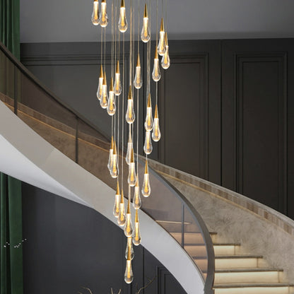 Függesztett kristály LED csillár, 60 W Iustinian, átmérő 60 cm, állítható magasság, arany, fém és kristály