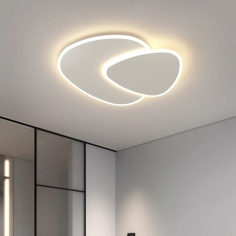 LED -csillár távirányítóval baszik 98W, ovális, hideg/forró/semleges fény, instabil, fehér