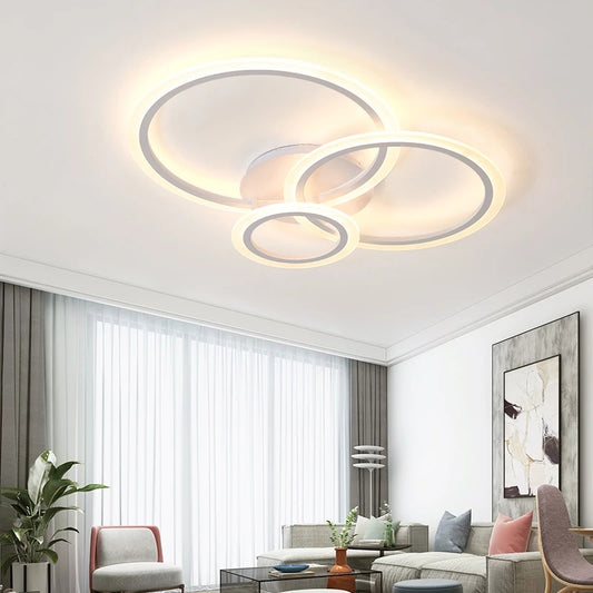 LED -csillár Betty 41W távirányítóval, 3 kör, hideg/forró/semleges fény, instabil, fehér