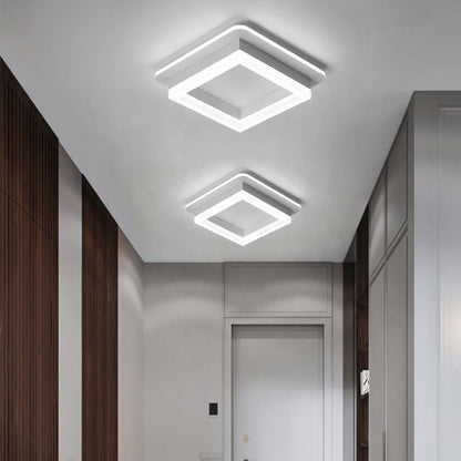 Modern 29W LED -csillár, 22 cm átmérőjű, négyzet alakú, hideg/forró/semleges fény, fehér