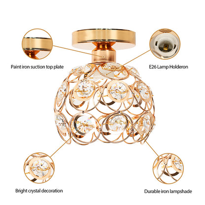 Vera Lust, 1*E27, arany, fém és kristály