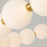 Felfüggesztett Lustra LED Acril Nova 57W távirányítóval, Beotal, 3000K/4000K/6000K, arany, fém és akril