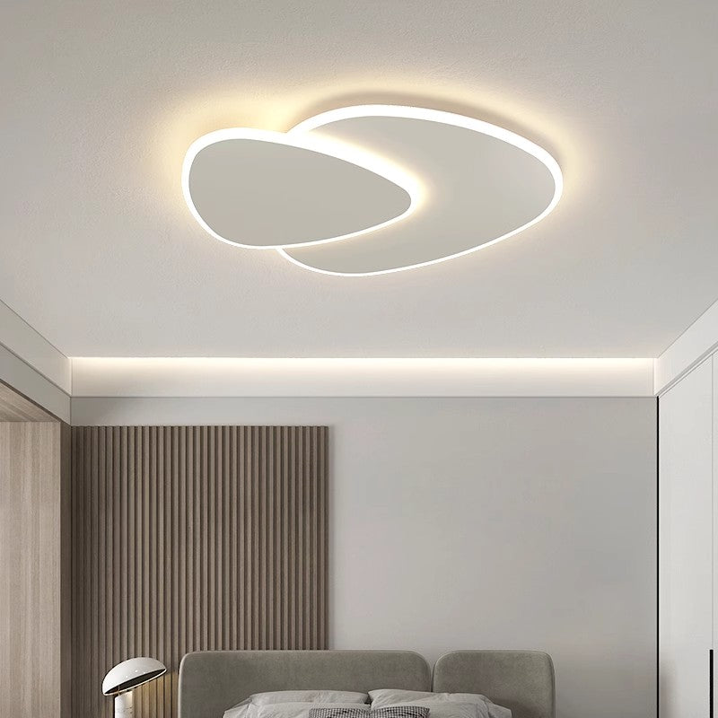 LED -csillár távirányítóval baszik 98W, ovális, hideg/forró/semleges fény, instabil, fehér