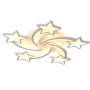 LED -csillár az Ipomoea 69W távirányítóval, 5 csillag, hideg/forró/semleges fény, instabil, fehér