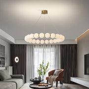 Lustra felfüggesztett LED Acril Celesti 42W távirányítóval, Davable, 3000K/4000K/6000K, arany, fém és akril