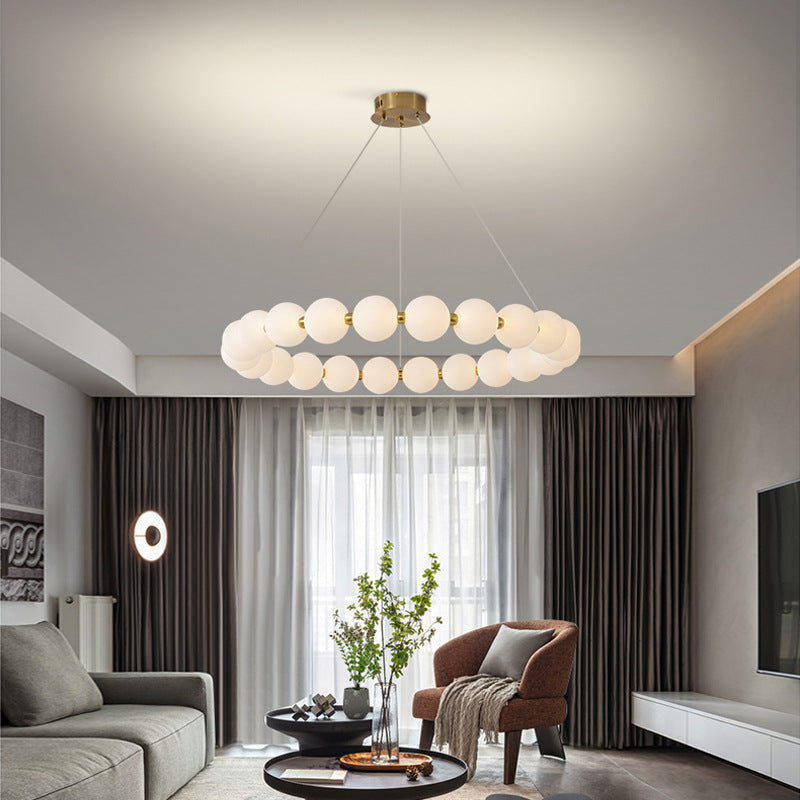 Lustra felfüggesztett LED Acril Celesti 42W távirányítóval, Davable, 3000K/4000K/6000K, arany, fém és akril