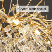 Crystal Chandelier Waltz Rhapsody, 9x G9, arany, 80 cm, állítható magasság