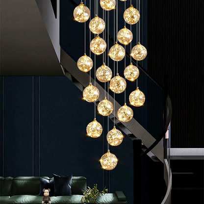 LED Crystal Chandelier Kilkenny Culmino, 144W, semleges fény, 60 cm átmérőjű, arany