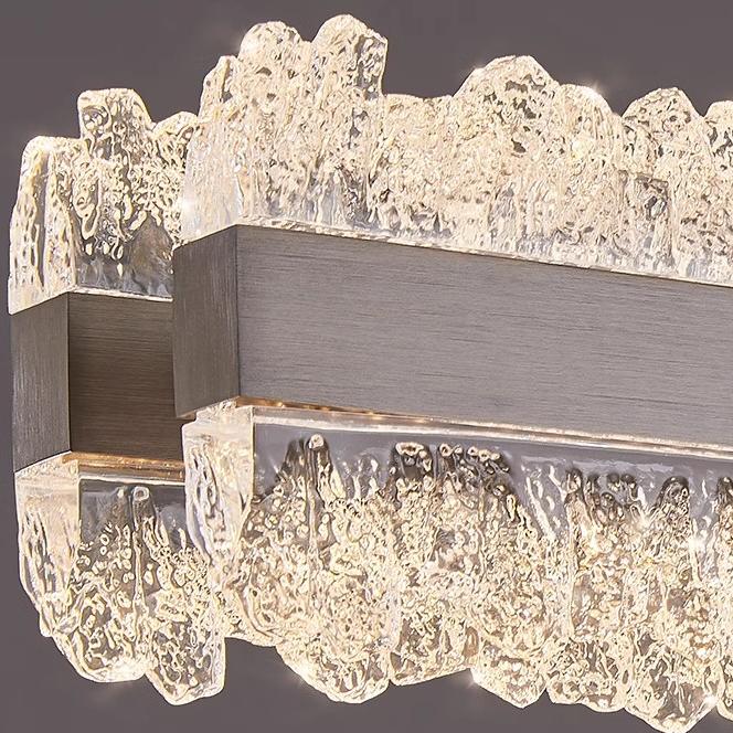 LED -csillár felfüggesztette a Renzo 92W távirányítót, hideg/forró/semleges fényt, instabil, állítható magasság, arany