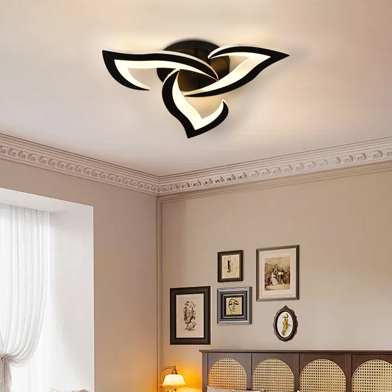 LED csillár LT660/3BK, 3 elem, 32 W, fény 3000/4000/6000K, fekete, állítható magasságú