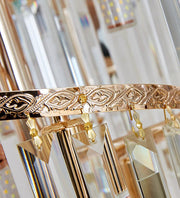 Crystal Chandelier Windsor Altiora, 60 cm átmérőjű, 1800 cm magasság, fényes arany, állítható magasság, elegáns kialakítás