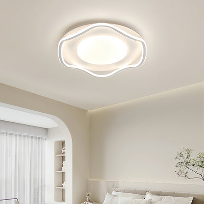 LED -csillár modern távirányítóval 106W, 2 kör, hideg/forró/semleges fény, instabil, fehér