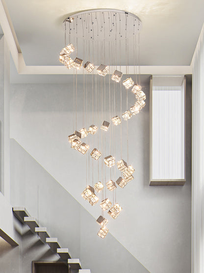 Modern LED csillár CM526/18, 51 W, átmérő 58,5 cm, állítható magasság, króm
