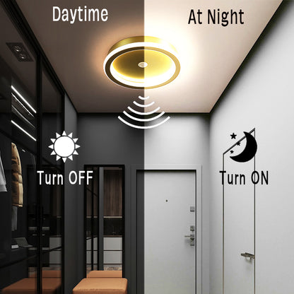 LED csillár mozgásérzékelővel PS500BK, 28W, hideg/meleg/semleges fény, fekete