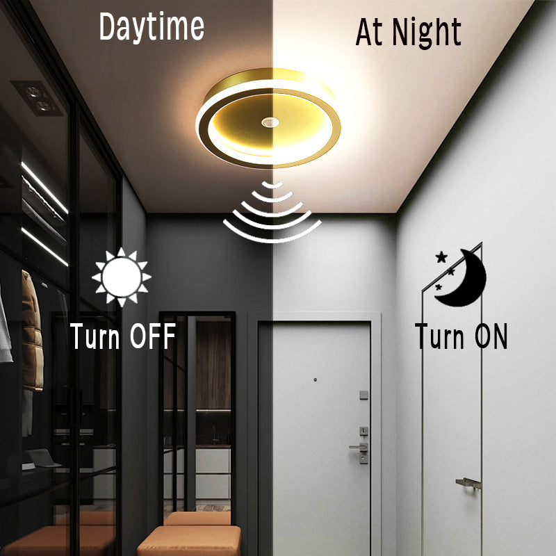 LED csillár mozgásérzékelővel PS500BK, 28W, hideg/meleg/semleges fény, fekete