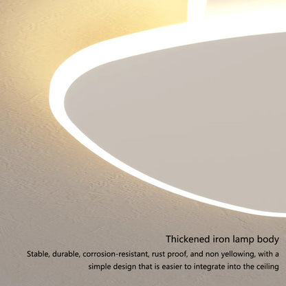 LED -csillár távirányítóval baszik 98W, ovális, hideg/forró/semleges fény, instabil, fehér