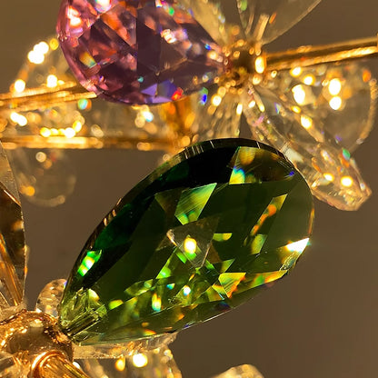 Kristály csillár CC372/500GD, 24xG4, arany és kristályok, 52 cm, állítható magasság