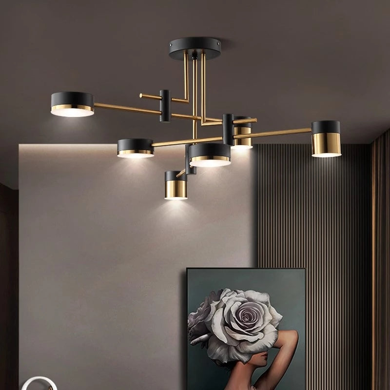 LED LED IOITUS 72W fekete, karok, fém