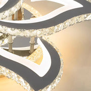 LED LED Alejandro távirányítóval, 73W, 4 virág, hideg/forró/semleges fény, króm