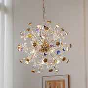 Kristály csillár CC372/500GD, 24xG4, arany és kristályok, 52 cm, állítható magasság