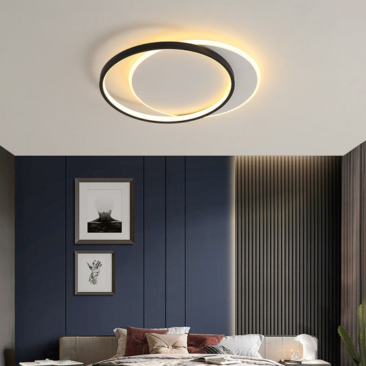 LED -csillár 76W -os Chiara távirányítóval, 3 kör, hideg/forró/semleges fény, átkozott, fekete