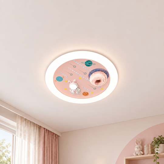 LED CONSTELATION csillár távirányítóval 63W, átmérő 50cm, hideg/meleg/semleges fény, rózsaszín