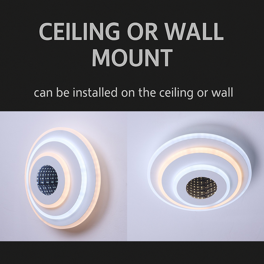 LED LED LED NEXA 3D 38W, hideg/forró/semleges fény, fehér