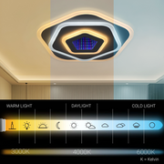 NEXA 3D LED csillár 40 W, átmérő 23 cm, hideg/meleg/semleges fény, fehér