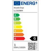 A LED LED -csúcs 24W, 2 kör, hideg/forró/semleges fény, fehér kering