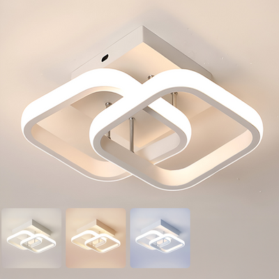 VERTEX Mátrix LED csillár, átlapoló gyémántok, fém keretek, 11 W, 2 gyémánt, hideg/meleg/semleges fény 3000K/4000K/6000K, fehér