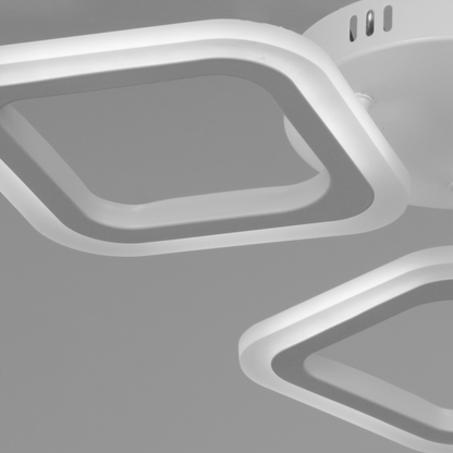 LED LED ERIKA 24W, 3 négyzet, semleges fény, fehér