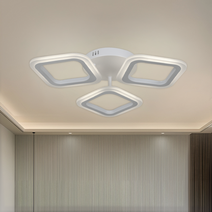 LED LED ERIKA 24W, 3 négyzet, semleges fény, fehér