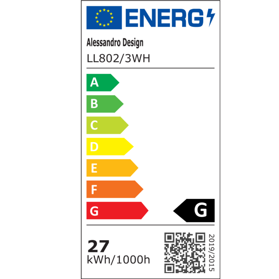 NAGY 27W-os LED csillár, 3 kör, Semleges fény, Fehér