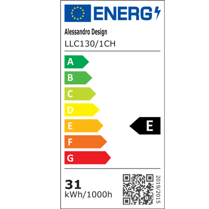 LED csillár LLC130/1CH, kristály és fém, 31 W, 1 kör, szabályozható, állítható magasságú, hideg/meleg/semleges fény, luxus világítás