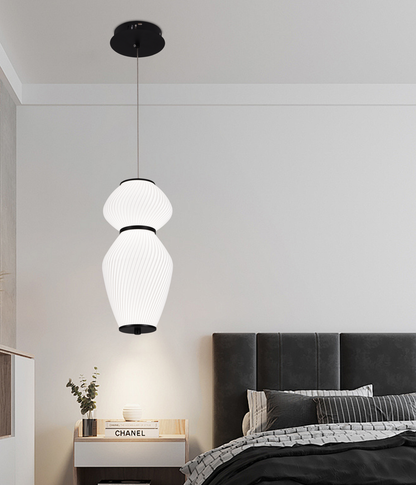 Függesztett csillár LT022/2WH, 2xE27, átmérő 40,5 cm, magasság 16,5 cm, IP20, fehér, plexi, vas, izzók nem tartozék