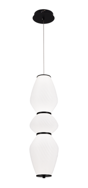Függesztett csillár LT022/3WH, 3xE27, átmérő 66 cm, magasság 16,5 cm, IP20, fehér, plexi, vas, izzók nem tartozék