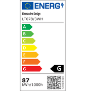 LED csillár távirányítóval és kristály LEILA 87W, 3 négyzet, hideg/meleg/semleges fény, szabályozható, fehér