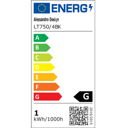 LED csillár távirányítóval 98W, 4 elem, hideg/meleg/semleges fény, szabályozható, fekete