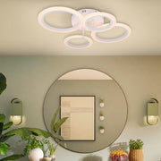 LED -csillár Betty 44W távirányítóval, 4 kör, hideg/forró/semleges fény, instabil, fehér