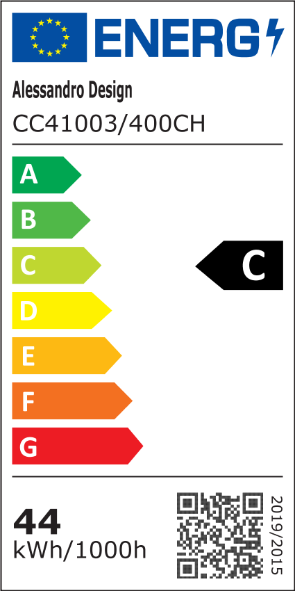LED csillár távirányítóval, 76W, ROYALE Nobile, átmérő 40 cm, magasság 120 cm, hideg/semleges/meleg fény, szabályozható, ezüst, kristály, acél