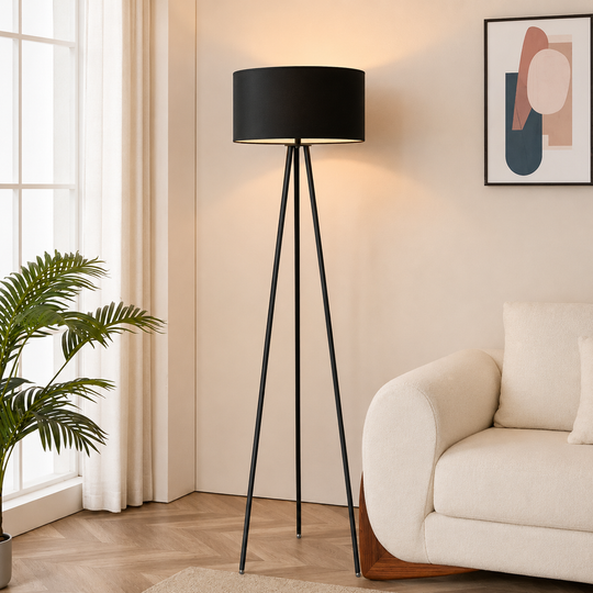 Lampadar RUDNY, 1 x E27, Metal, Negru