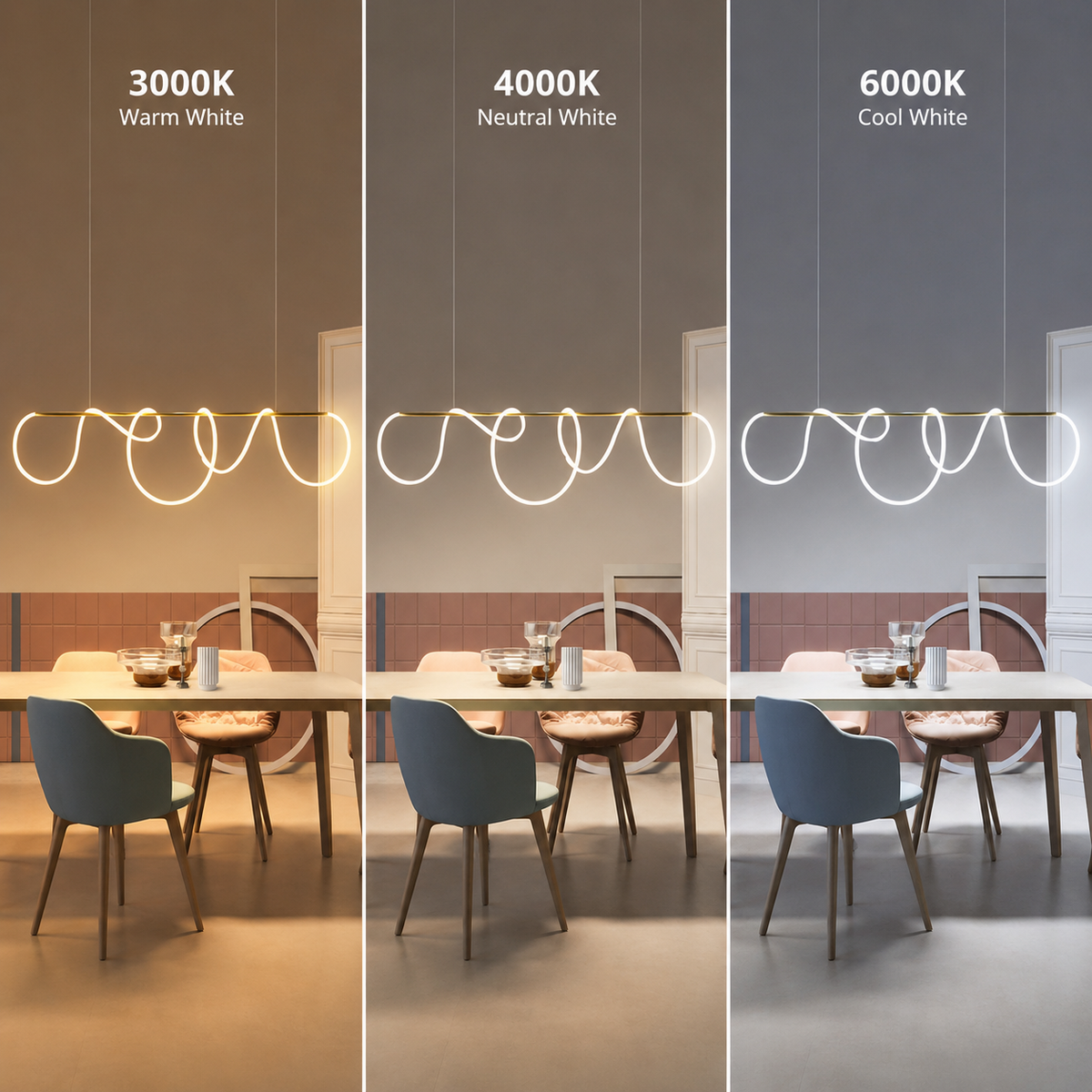 DIVINO LED csillár rugalmas szilikon csővel – 62 W, ​​állítható fény, arany Modern csillárok Alapértelmezett cím Alessandro Design
