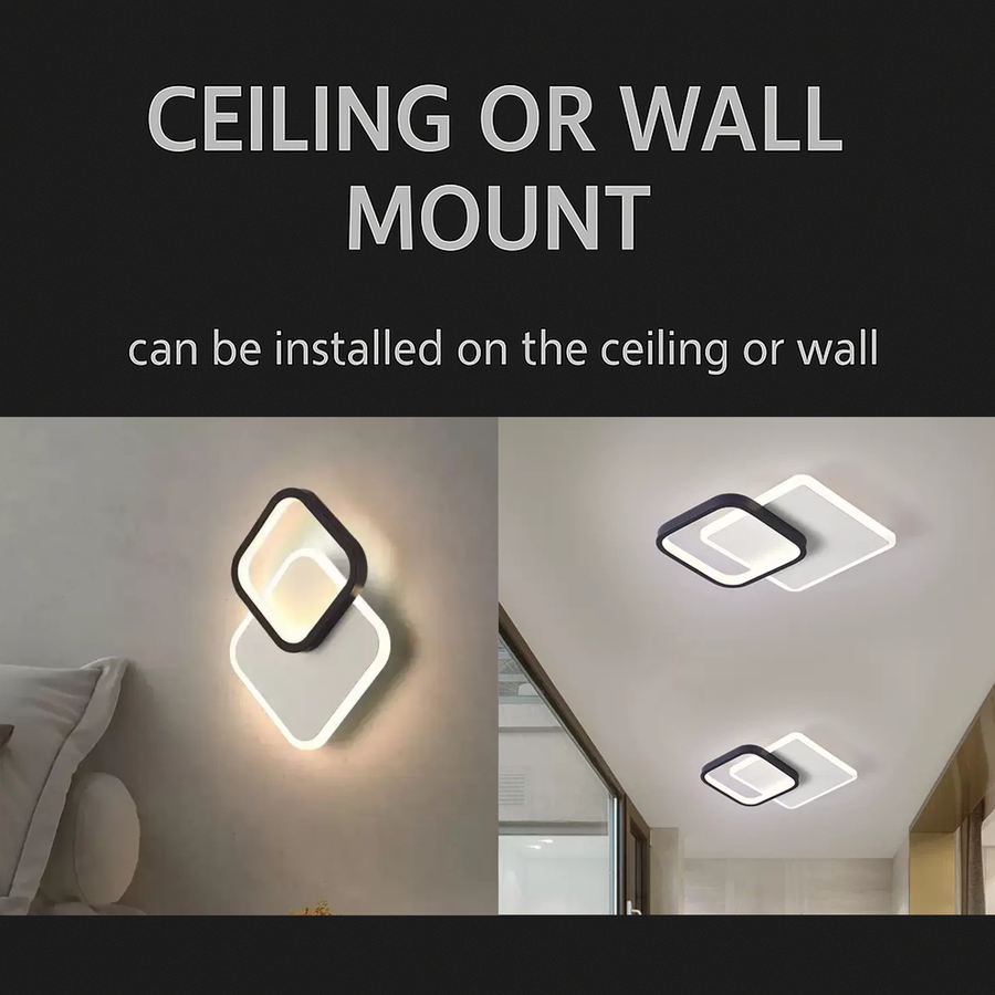 MARCELO LED csillár 30W, Hideg/Meleg/Semleges fény Fekete Fehér