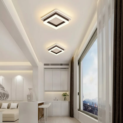 MODERN LED csillár 25W, Méretek 19,5x19,5 cm, Négyzet, Hideg/Meleg/Semleges fény, Fekete LED csillárok Alapértelmezett cím Alessandro Design