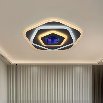 NEXA 3D LED csillár 39 W, átmérő 23 cm, hideg/meleg/semleges fény, fehér