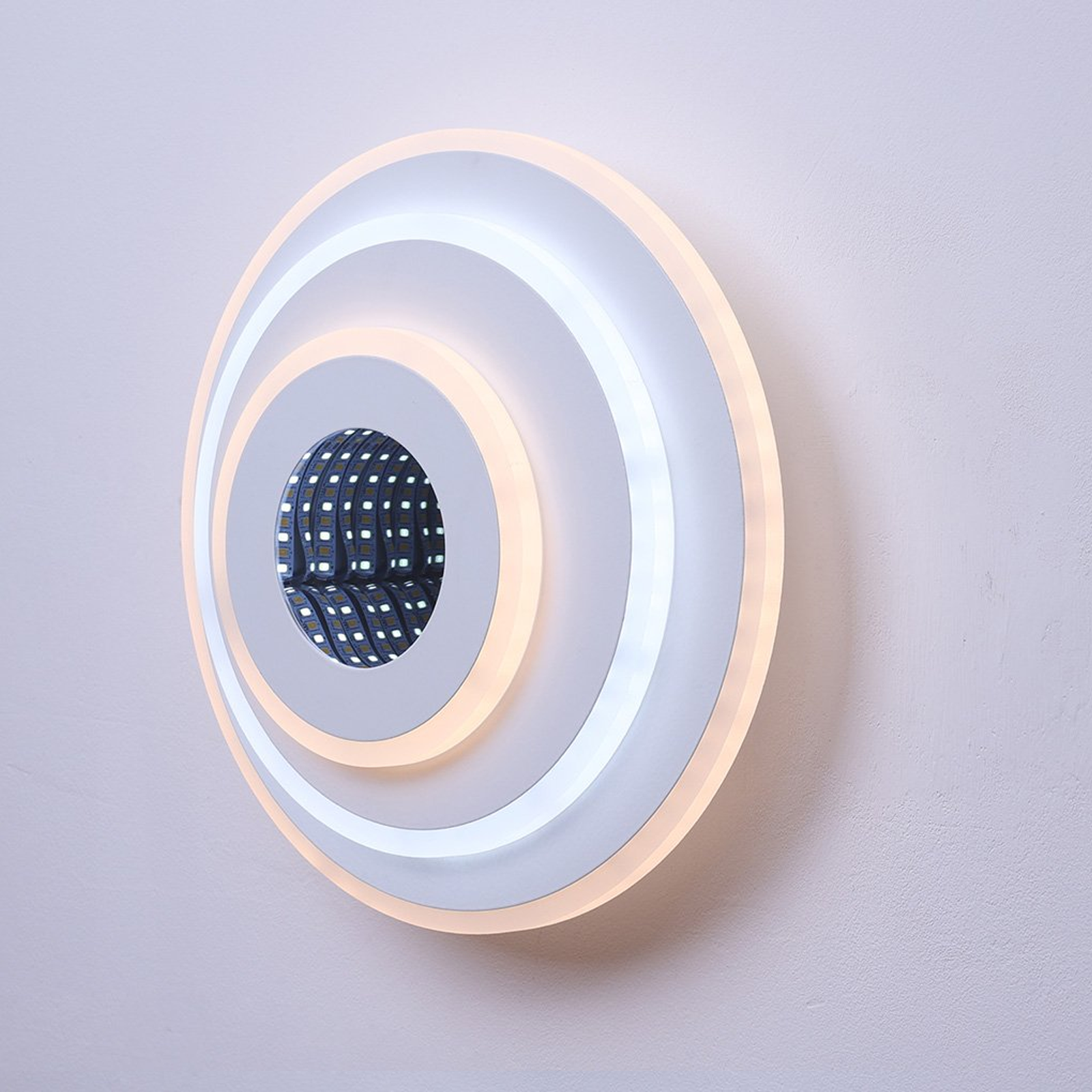 LED csillár NEXA ROTUND 3D 39W, hideg/meleg/semleges fény, fehér LED csillárok alapértelmezett cím Alessandro Design