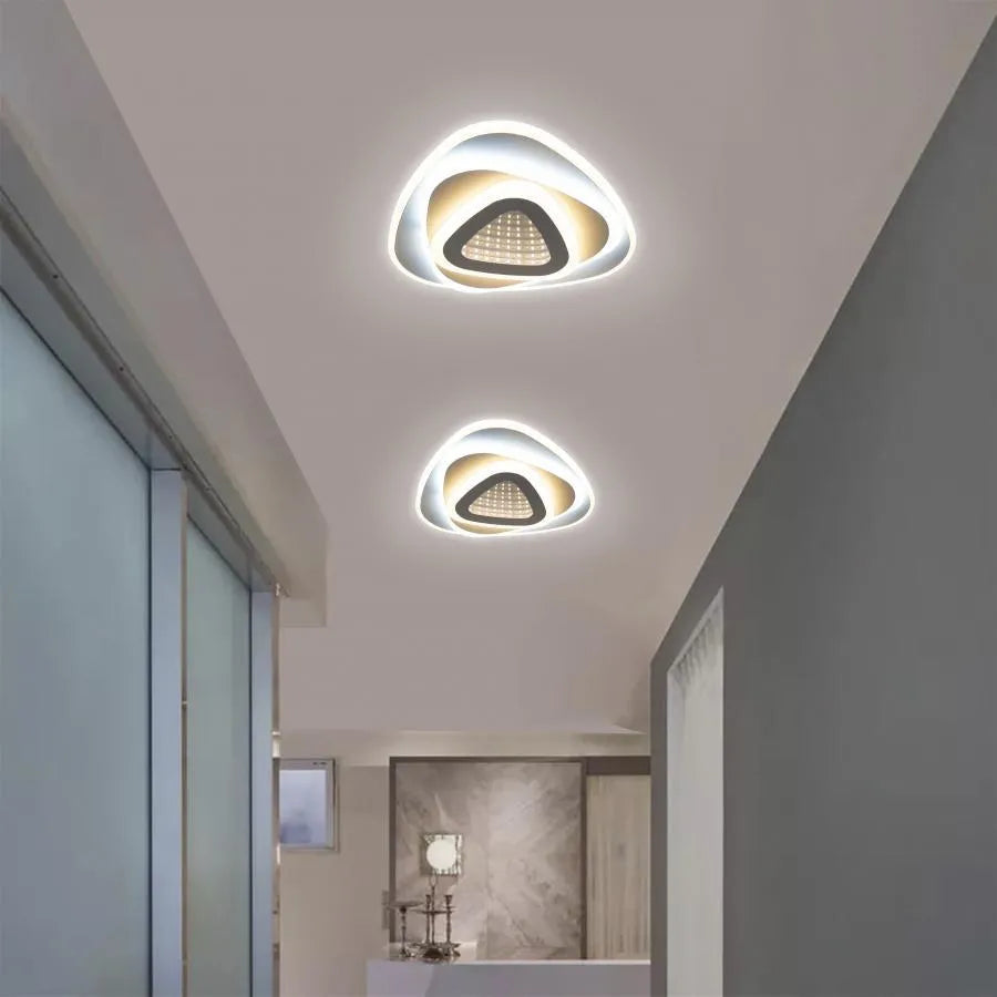 Lustra LED NEXA Triunghi 3D 40W, Alb, Lumina Rece/Calda/Neutra Lustre LED Default Title Alessandro Design