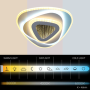 Lustra LED NEXA Triunghi 3D 40W, Alb, Lumina Rece/Calda/Neutra Lustre LED Default Title Alessandro Design