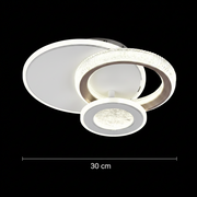 LED csillár NYXORA 44W, 3 kör, hideg/meleg/semleges fény, fehér LED csillárok Alapértelmezett cím Alessandro Design